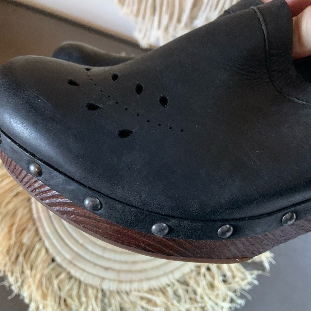 KORKS Women's Sudbury Black Leather Clogs Kork Ease Size 9 - Picture 14 of 16